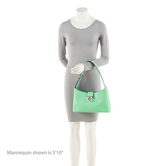 Ferragamo Leather Gancio Trifolio Small Shoulder Bag - Picture 5 of 10